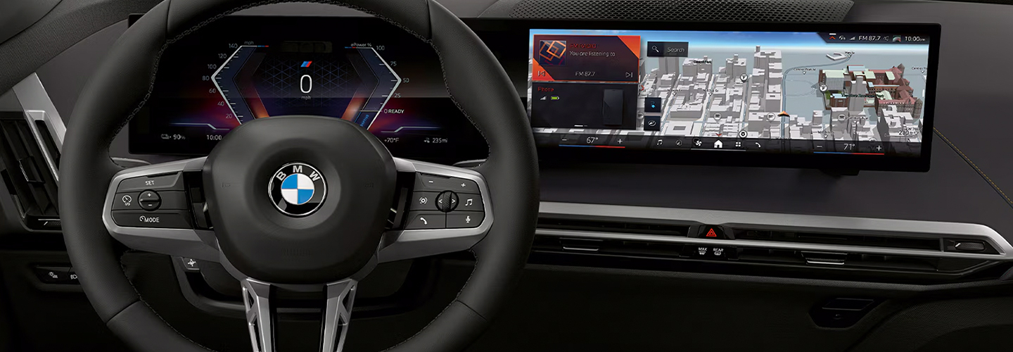 2025 BMW iX interior dash view