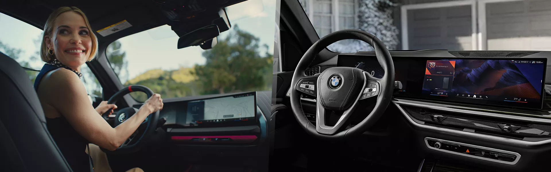 BMW interior view