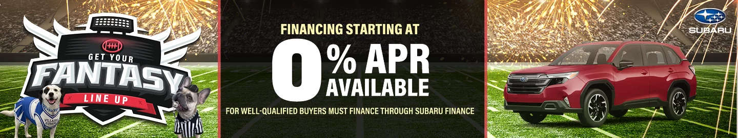 GET YOUR FANTASY LINE UP FINANCING STARTING AT 0% APR AVAILABLE