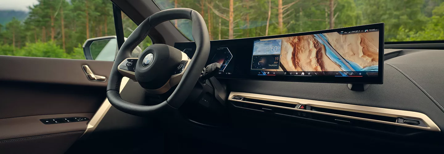Interior view of a 2026 BMW iX
