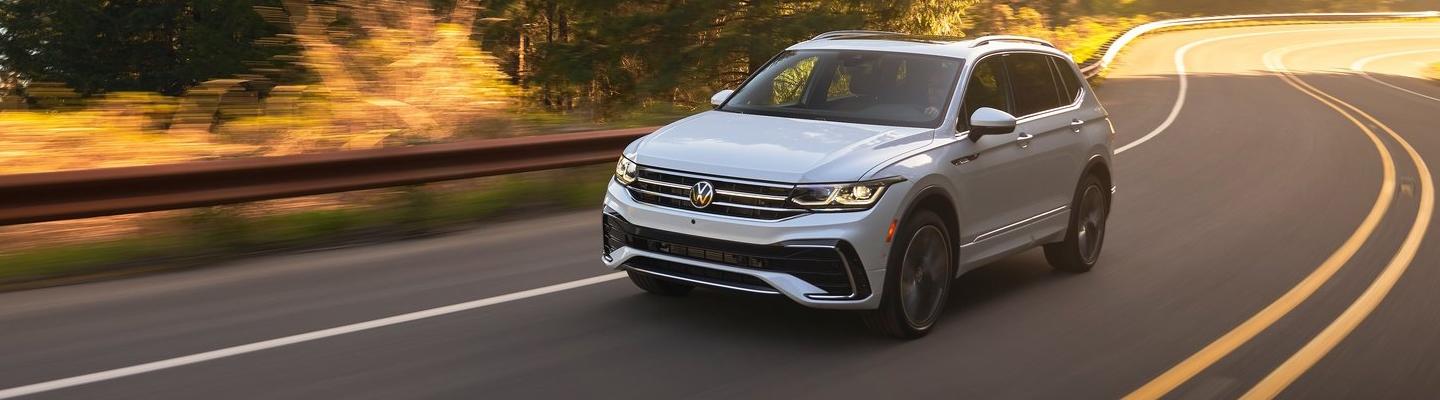VW driving on road
