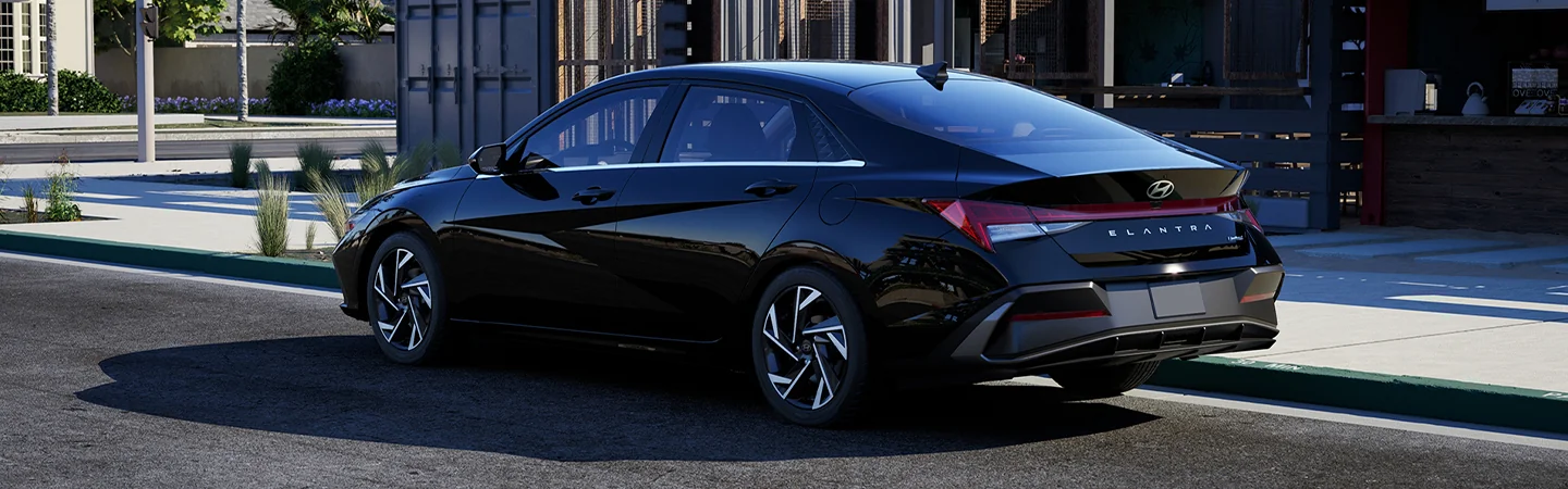 drivers side view of a 2025 Hyundai Elantra N-Line