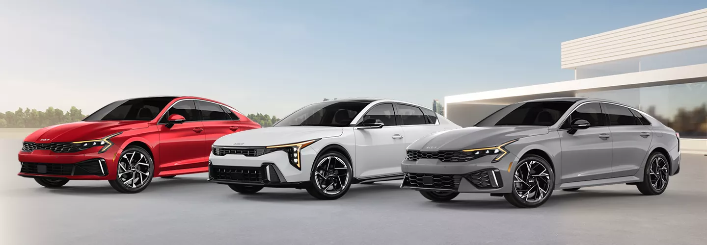Kia sedan lineup at our Kia dealership in Leesburg, FL.