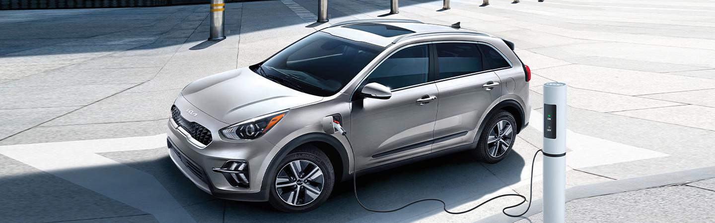 2022 Kia Niro Hybrid parked charging