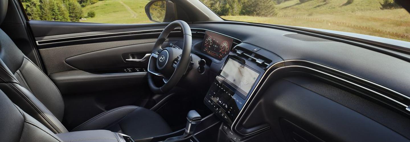 inside dashboard of Hyundai Santa Cruz