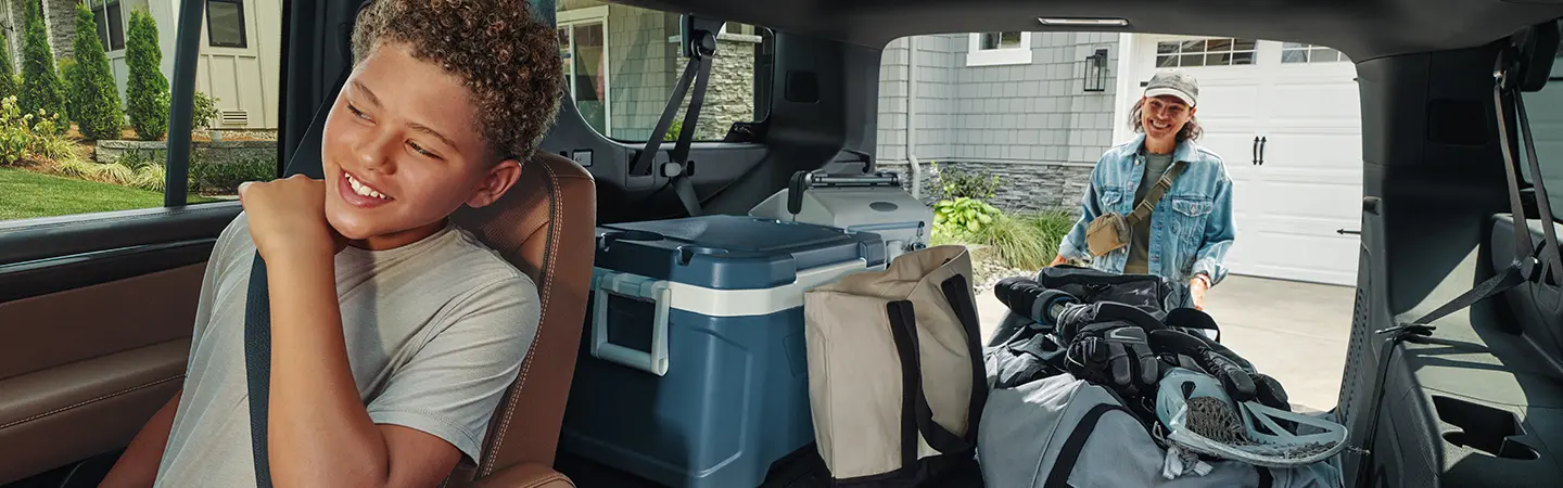 2025 Chevrolet Suburban parked in city