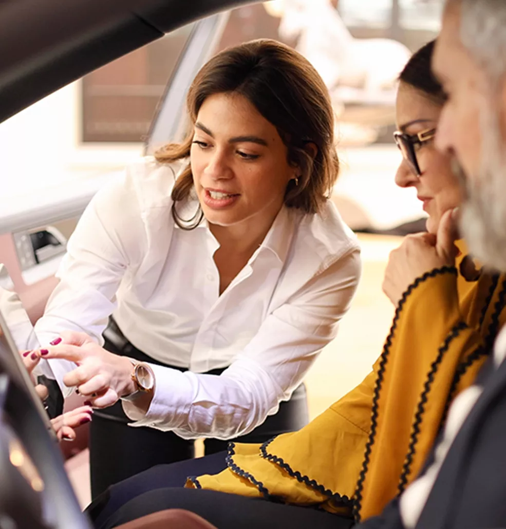 Vehicle interior technology display
