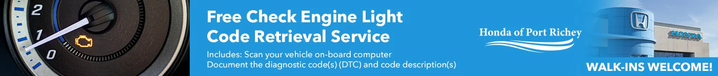 Free Check Engine Light Code Retrieval Service Includes: Scan your vehicle on-board computer Document the diagnostic code(s) (DTC) and code description(s) Walk-Ins Welcome