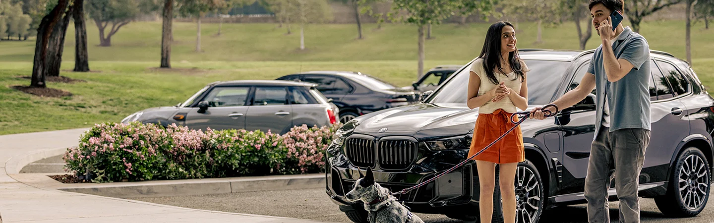 parked next to our new 2026 BMW X5