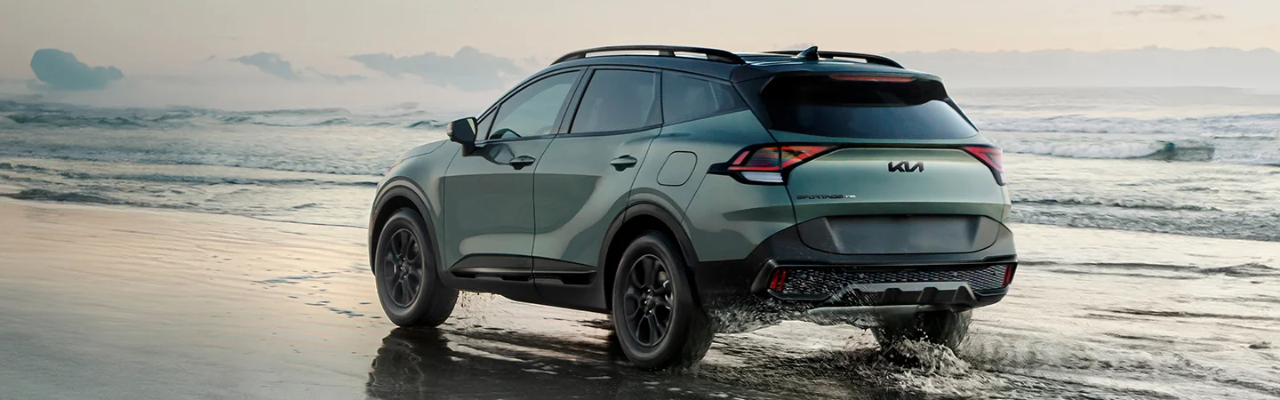 2025 Kia Sportage green back view