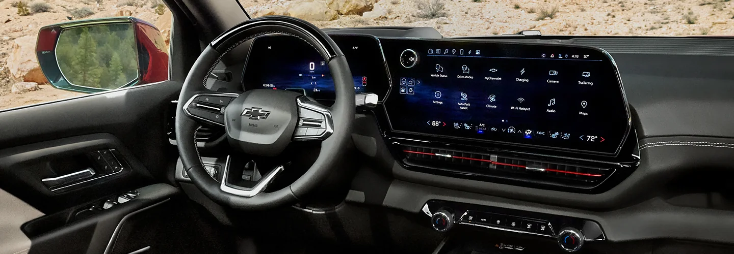 Interior view of the 2026 Chevrolet Silverado EV