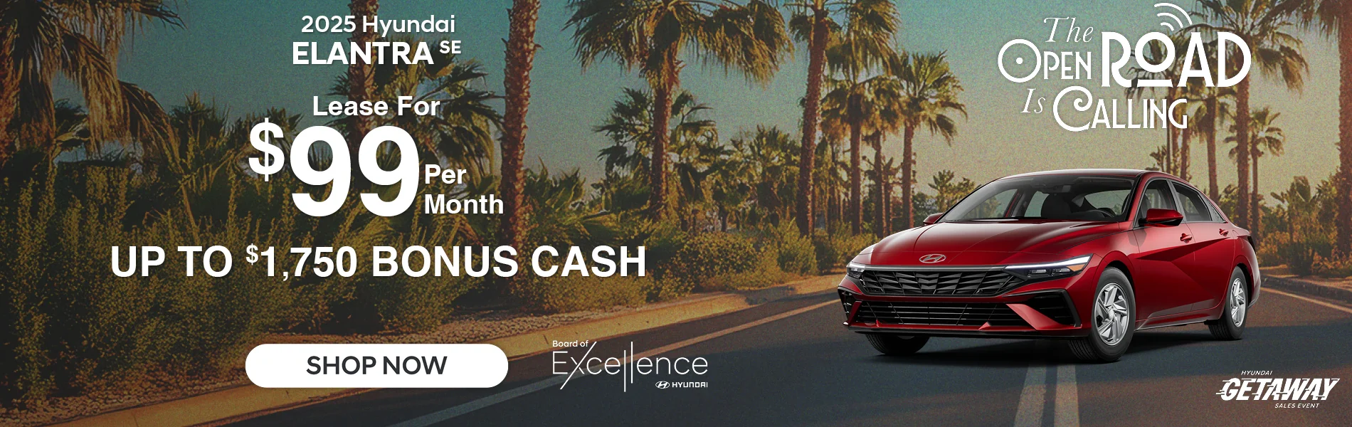 2025 Hyundai Elantra SE Lease For $99 Per Month Up To $1,750 Bonus Cash