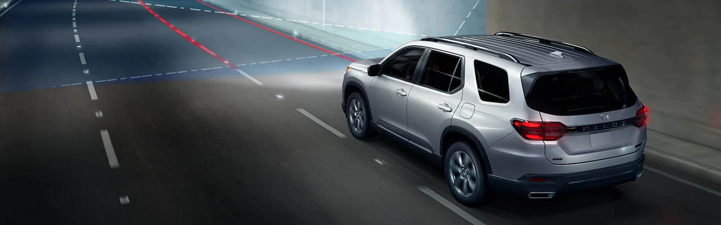 2024 Honda Pilot Specs top view in silver colour