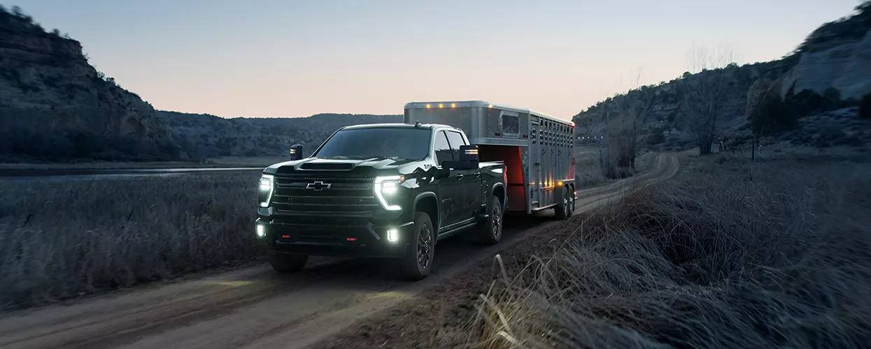 Chevrolet Silverado towing a trailer