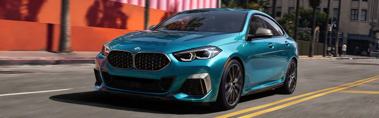 BMW 2 Series outside parking garage