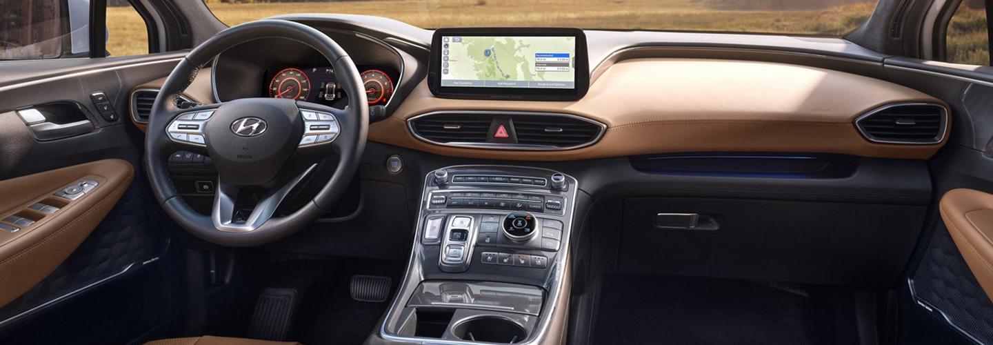 2022 Hyundai Santa Fe inside dash