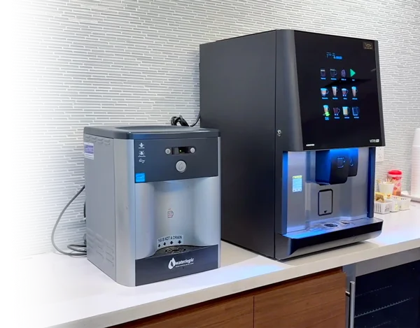 Photo of coffee makers in there waiting room