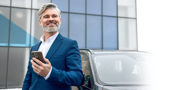 Happy man after just reciving great service at INFINITI of South Miami
