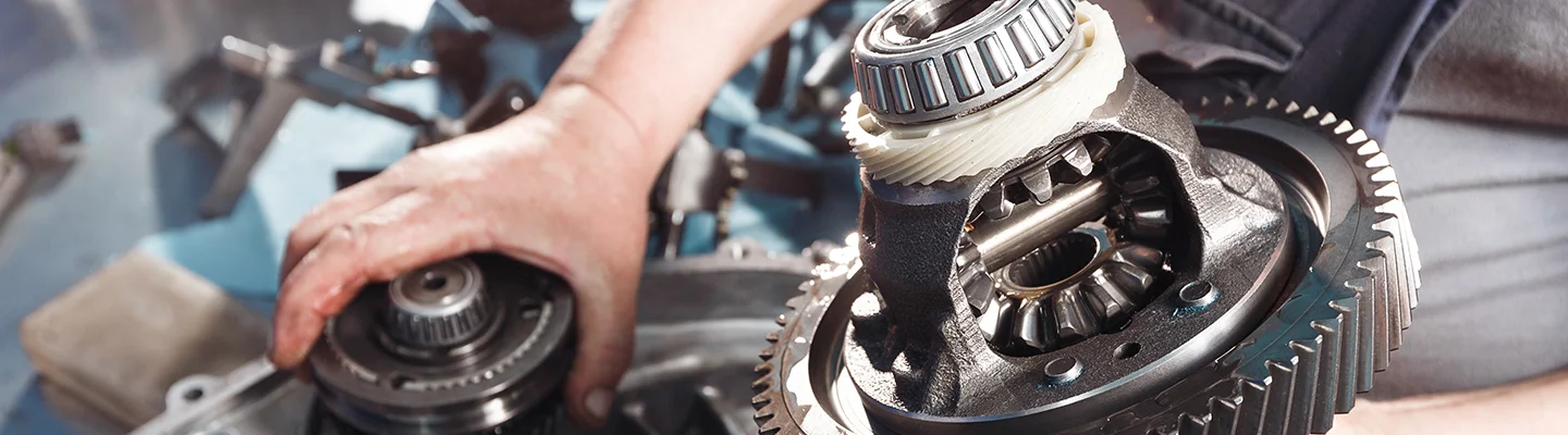 working on engine