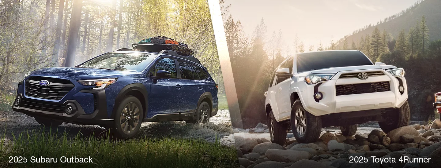2025 Subaru Outback and Toyota 4Runner