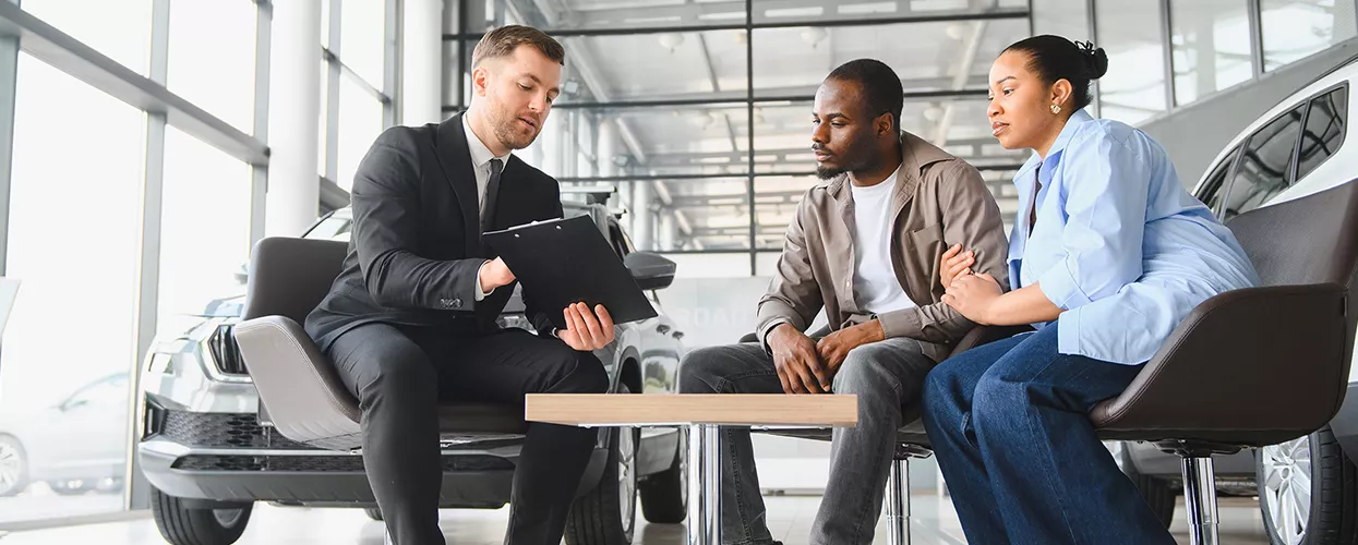 customers at a dealership