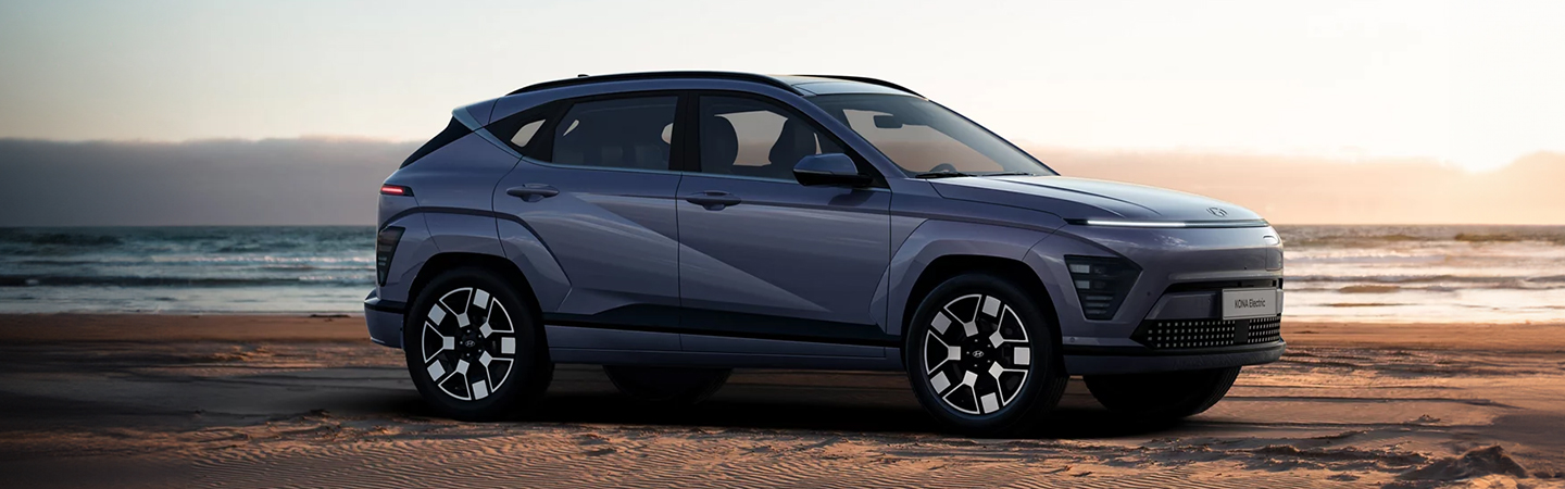 2024 Hyundai Kona Electric Price blue sideview