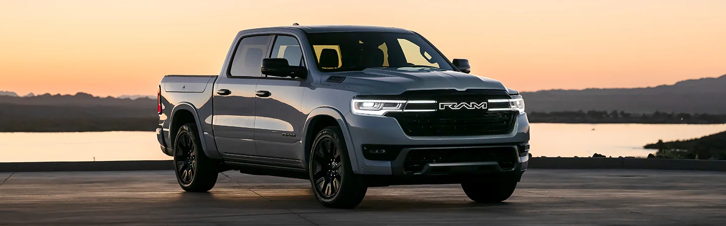 2025 RAM 1500 Specs color grey and front view