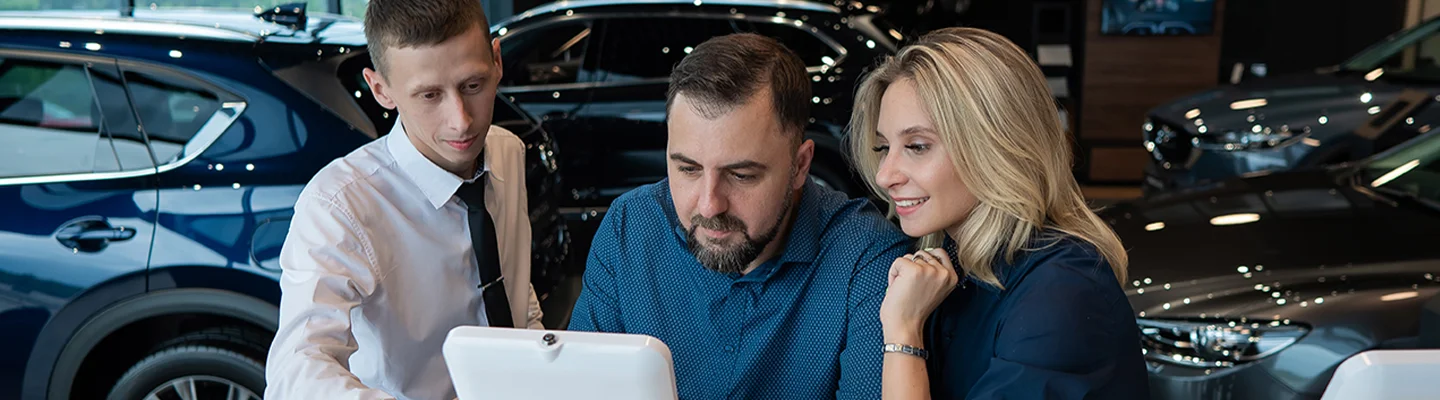 agent showing people BMW vehicles in South Miami