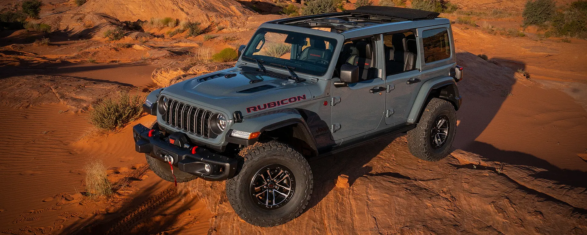 Blue Gray 2026 Jeep Wrangler outdoors