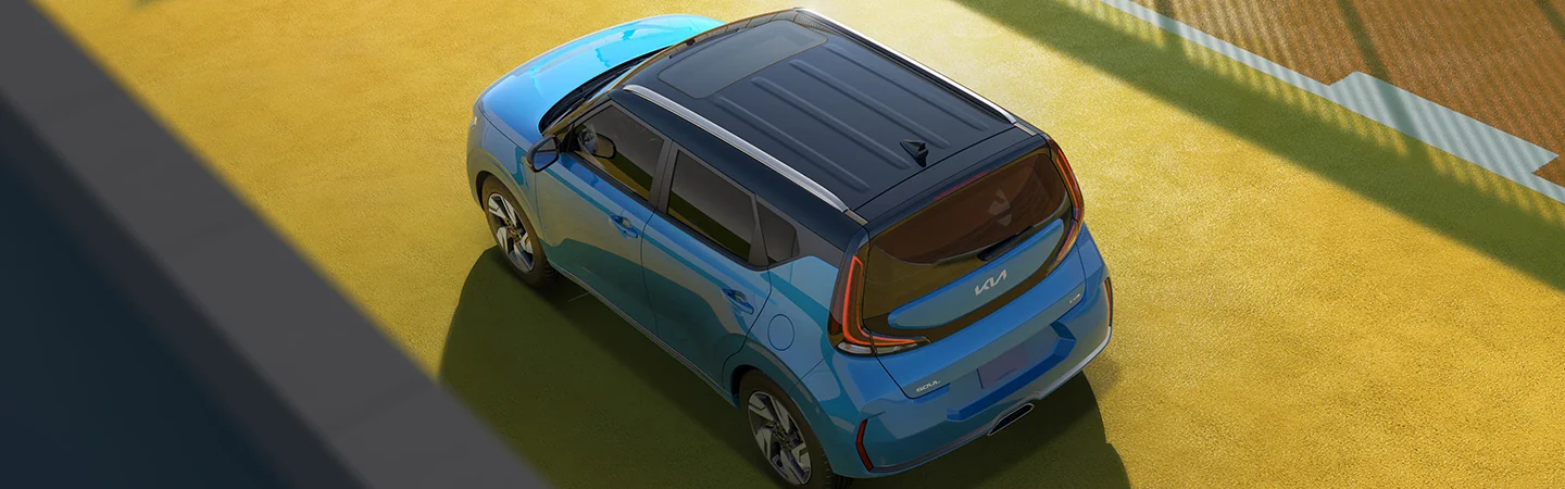 2025 Kia Soul Specs bluecolor topview