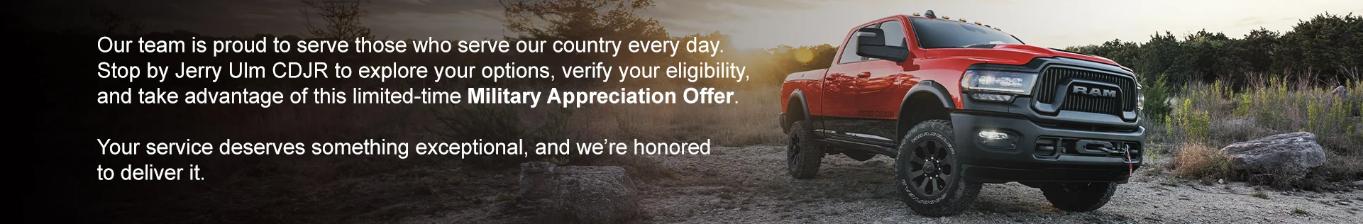 Military Appreciation Banner