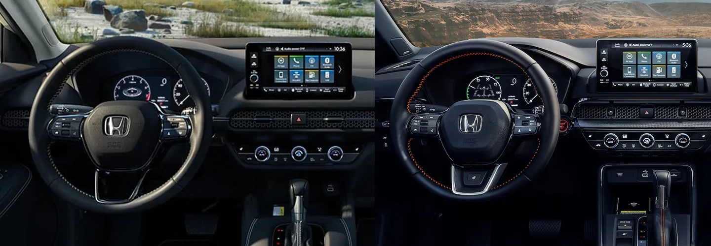 2025 Honda HR-V vs 2025 Honda CR-V interior image