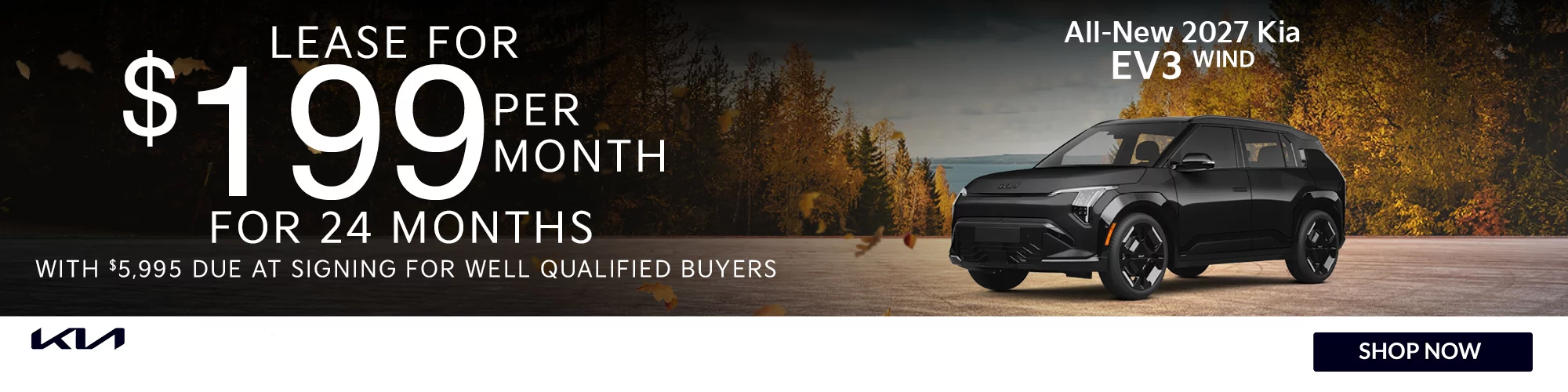 Lease for $199 per Month for 24 Months with $5,995 Due at Signing