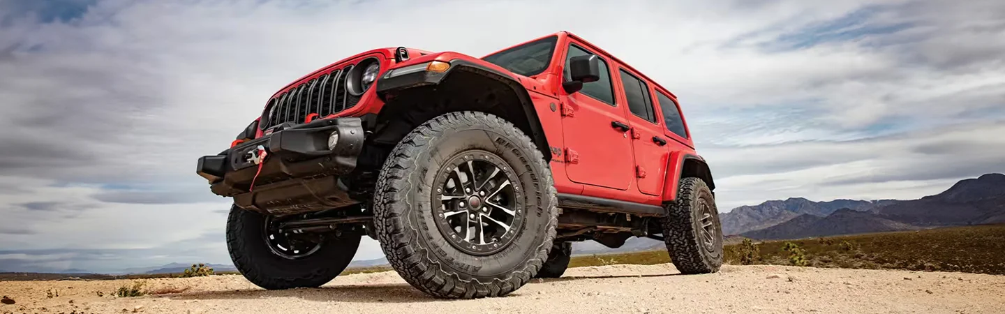 2025 Jeep Wrangler Specs red side view