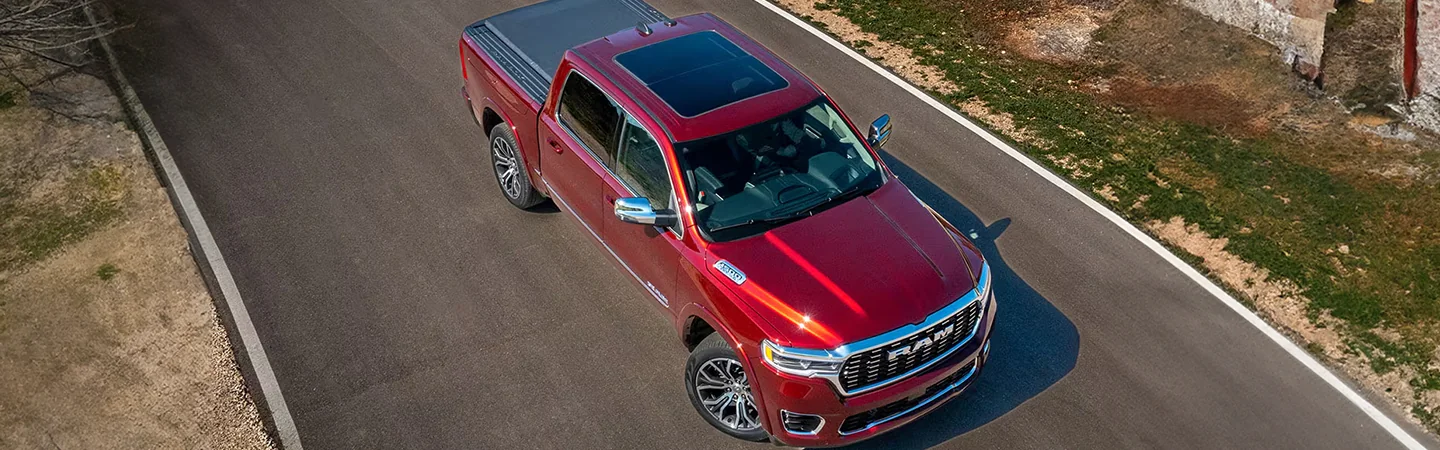 2025 RAM 1500 Specs redcolor topview