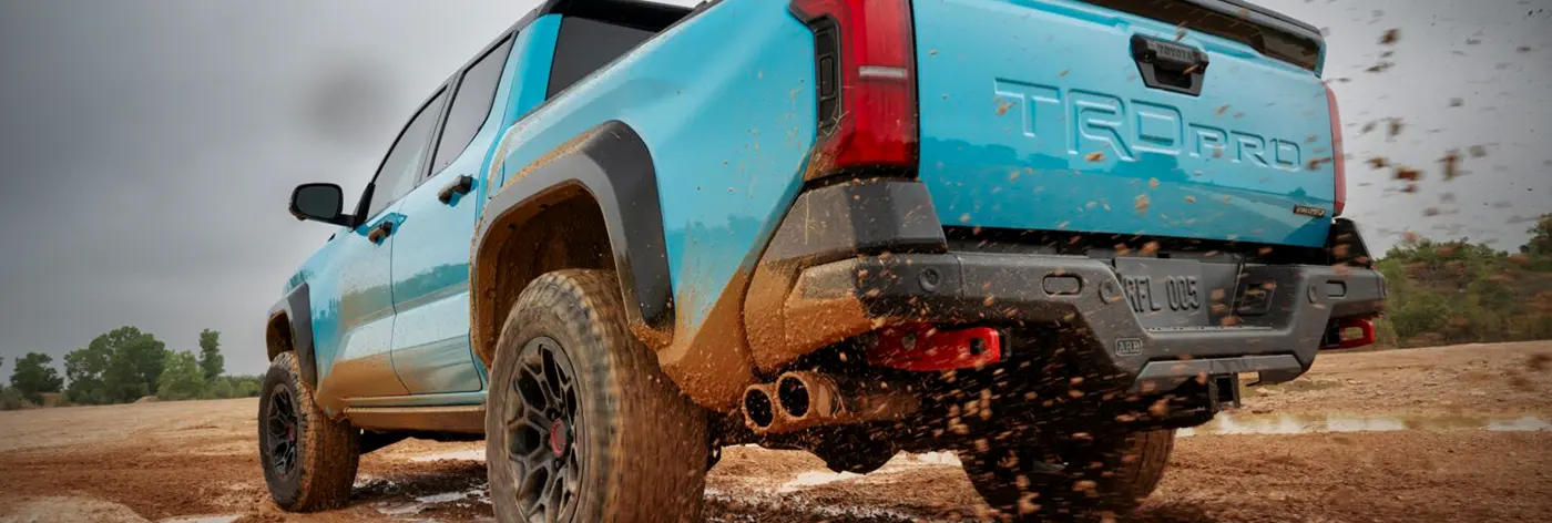 rear 2026 Blue Toyota Tacoma