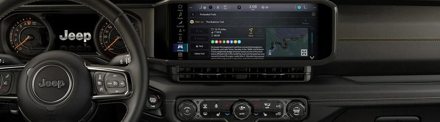 Jeep Wrangler dash image