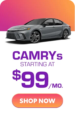 Toyota Camrya starting at $99