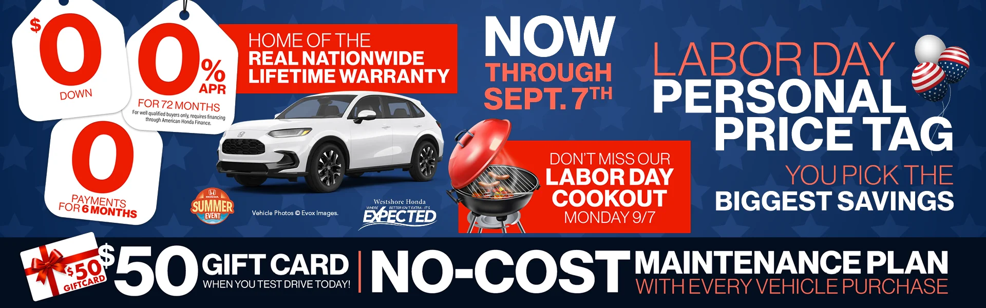 Summer savings spree at Westshore Honda
