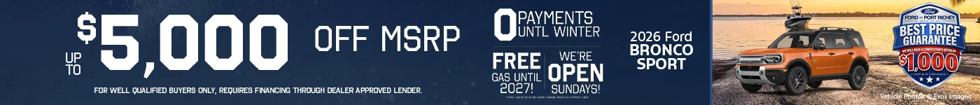 Up to $5,000 Off No Payments Until Winter!
