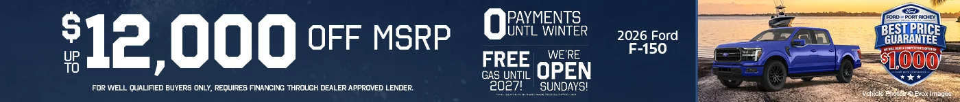Up to $12,000 Off No Payments Until Winter!
