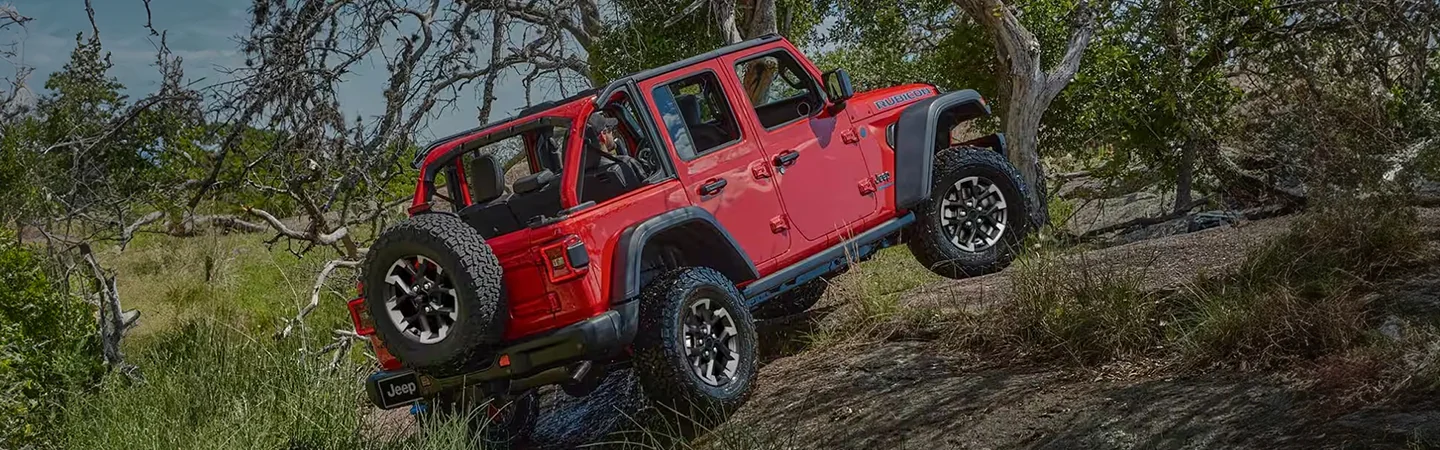 2025 Jeep Wrangler Sport going up hill offroad