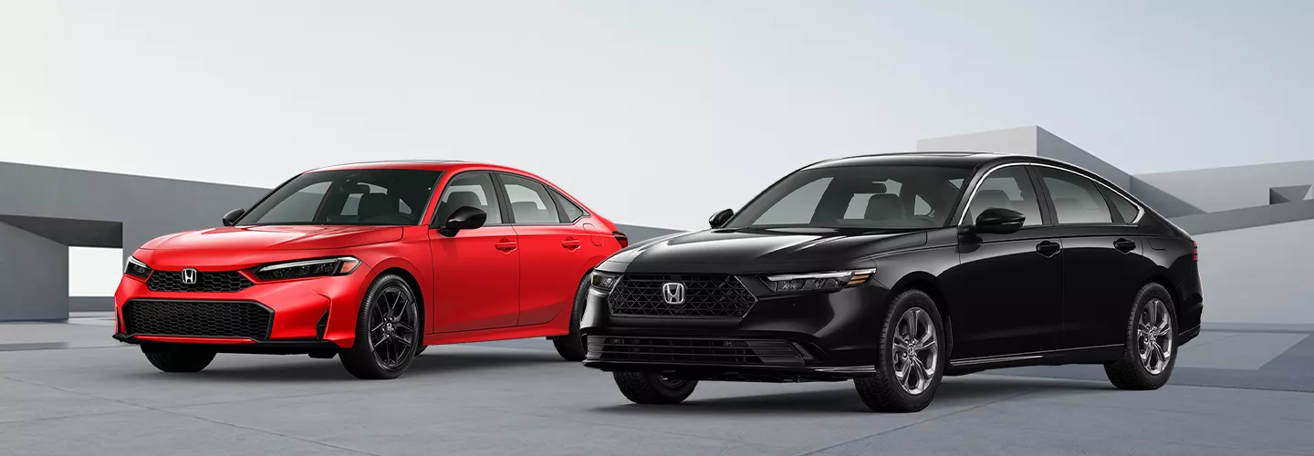 Honda Civic Sedan and Honda Accord Sedan at our Honda dealership in Ocala, FL.