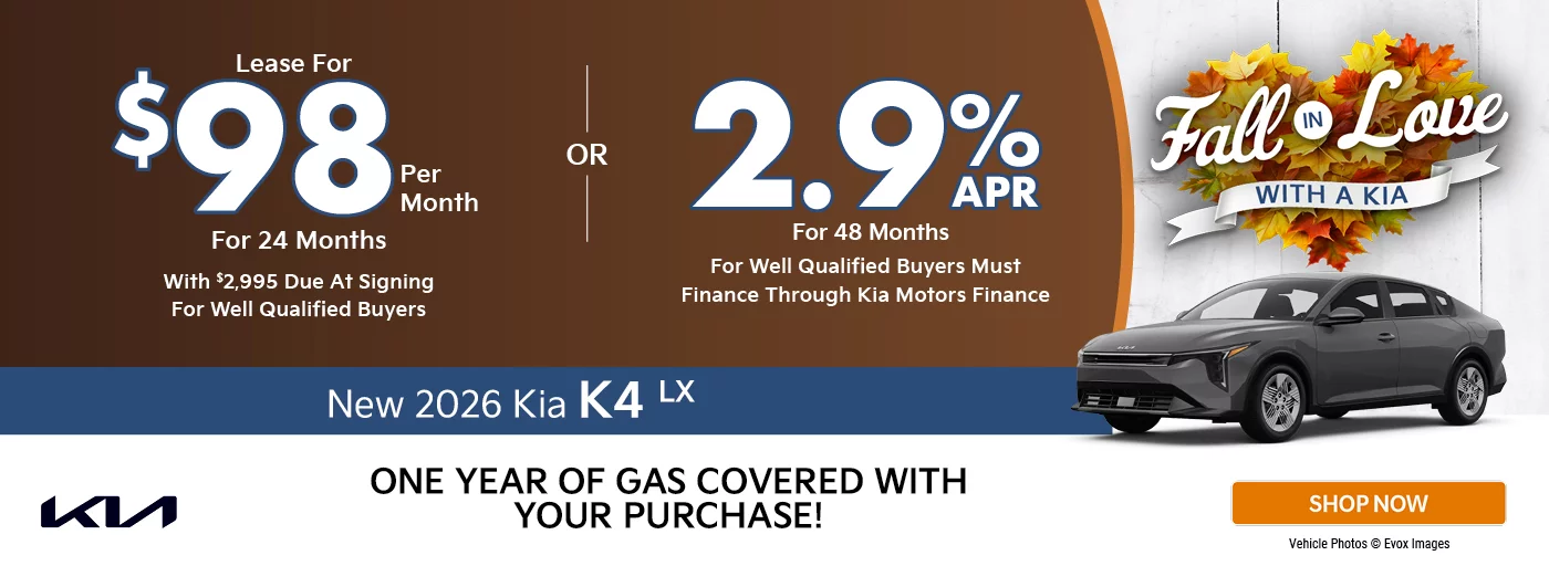 $2,995 Due at signing  - $98 a month for 24 months - OR – 2.9% APR for up to 48 months