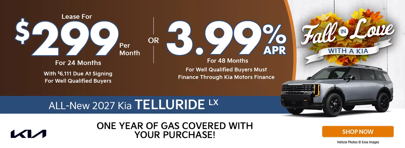 $6,111 Due at signing  - $299 a month for 24 months – OR – 3.99% for 48 Months