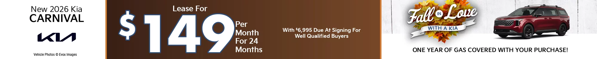 Lease for $149/mo for 24 months with $6,995 due at signing for well-qualified buyers