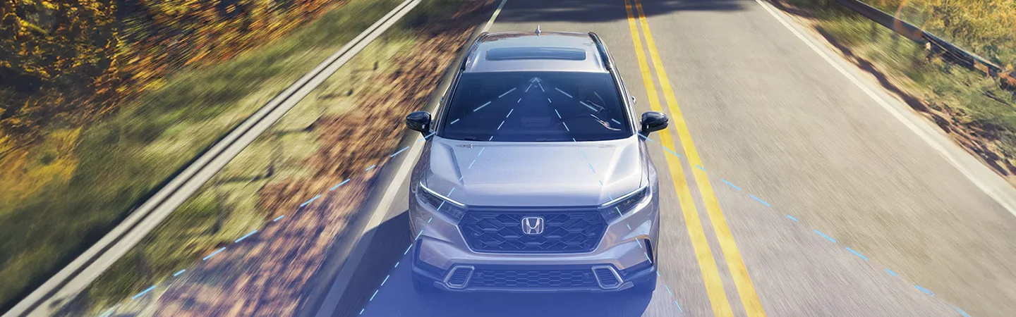 2025 Honda CR-V showing range of detection
