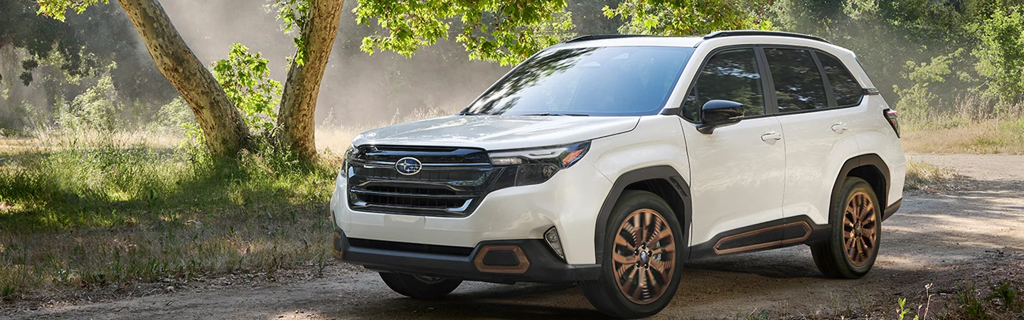 white 2025 Subaru Forester Hybrid Premium
