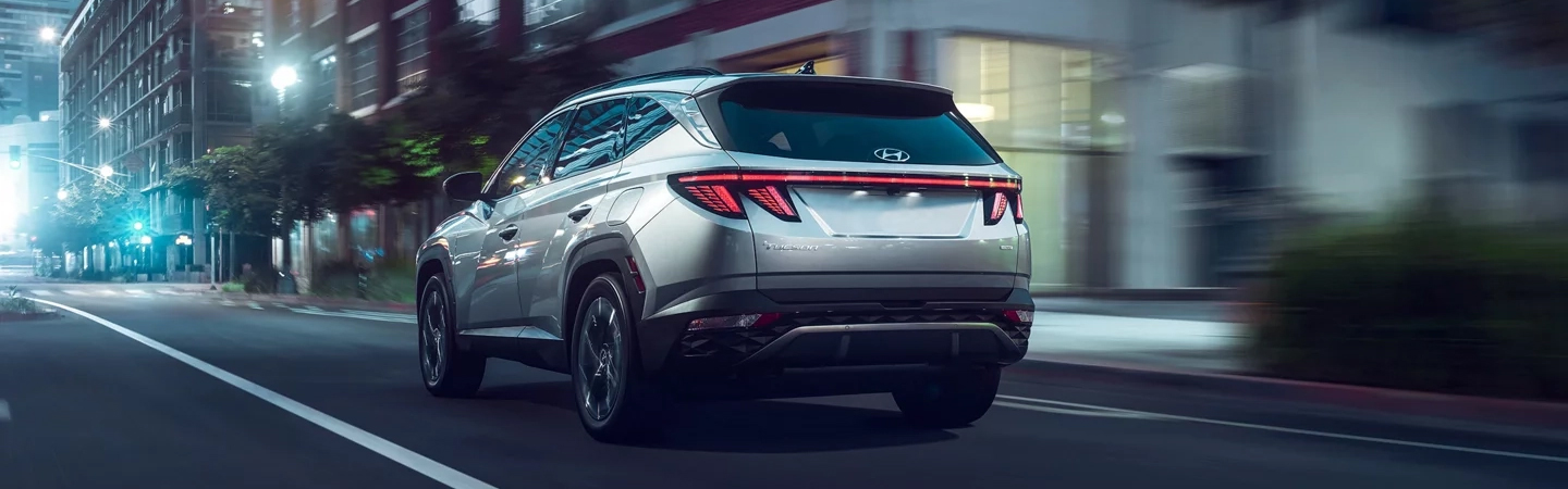 2024 Hyundai Tucson Specs silver backview