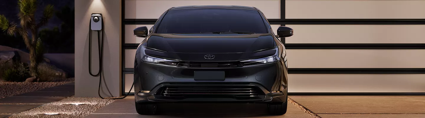 Front view of a Toyota EV